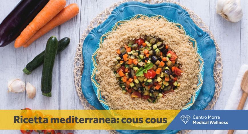 Alimentazione mediterranea Centro Morra.Ricetta di cous cous con carote